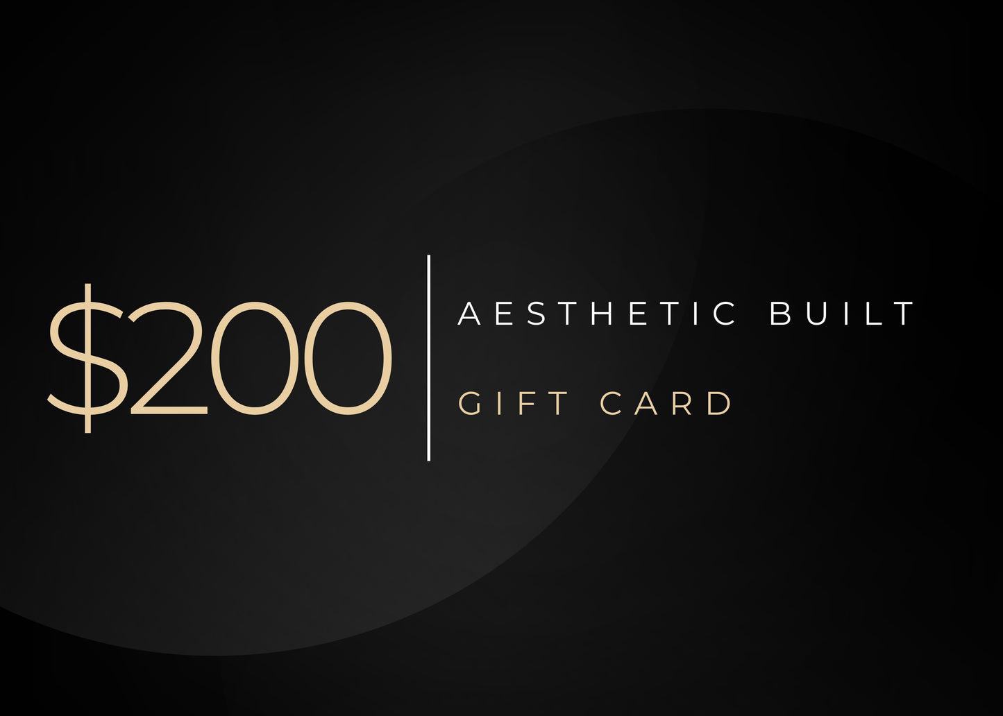 Aesthetic Built Gift Card