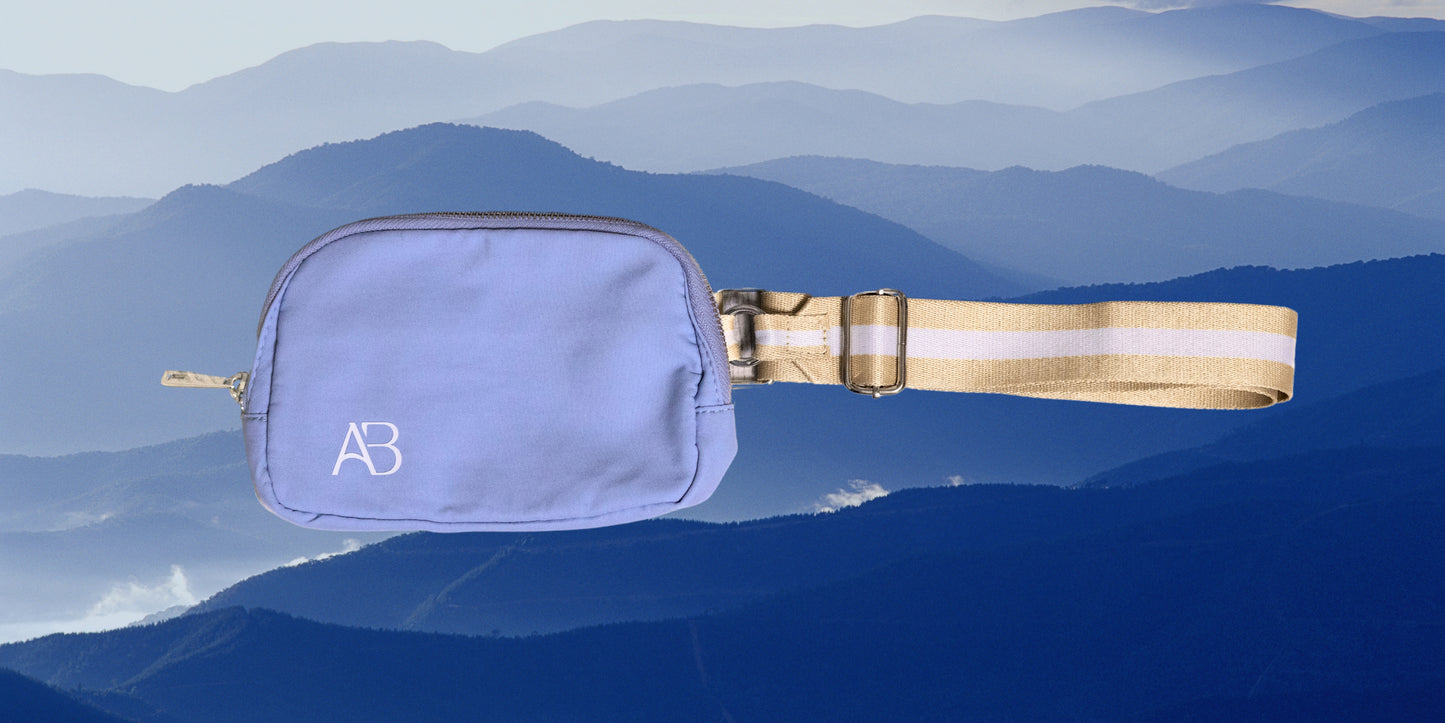 Atmospheric Blue Ethereal Crossbody Bag