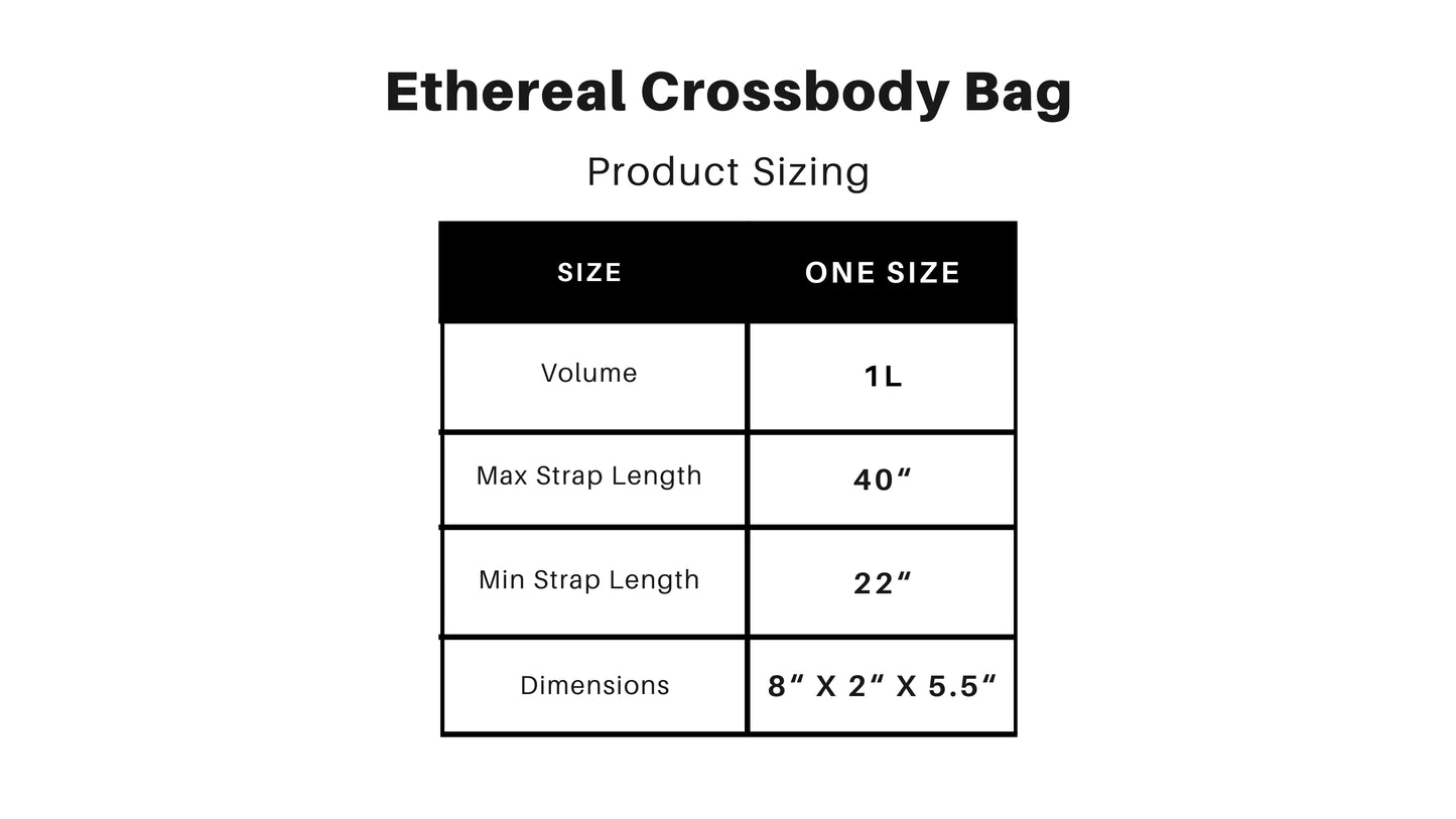 Carbon Black Ethereal Crossbody Bag