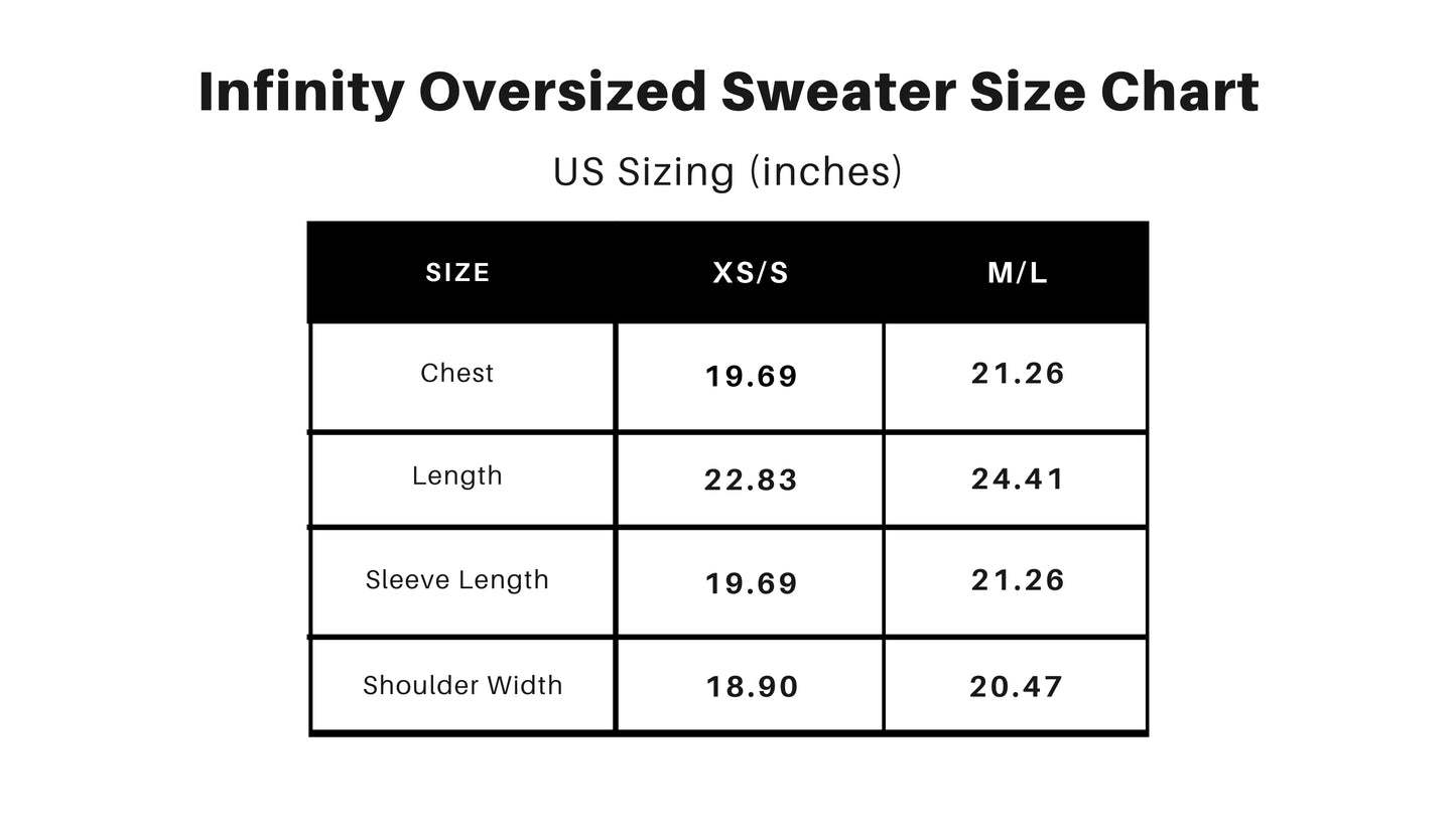 Rose Quartz Infinity Oversized Sweater