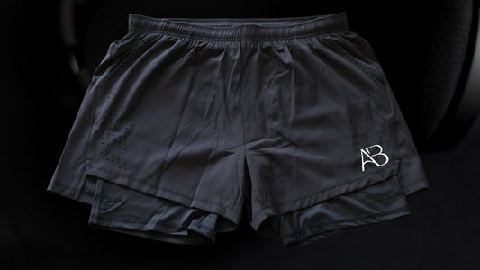 Men's Solid Black Compression Liner Shorts V3