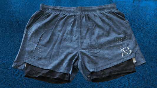 Men's Steel Blue Compression Liner Shorts V3